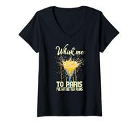 Mujer Whisk ME TO Paris I've Got Better Plans Camiseta Cuello V