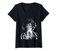 Mujer Whitney Houston El Mayor Amor de Todos los Momentos de la Verdad Tour Camiseta Cuello V