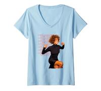 Mujer Whitney Houston I Will Always Love You Foto Camiseta Cuello V