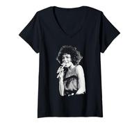 Mujer Whitney Houston Live Donde Van los Corazones Rotos 1988 Camiseta Cuello V