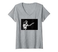 Mujer Whitney Houston Momento de la Verdad salvando Todo mi Amor por ti Camiseta Cuello V