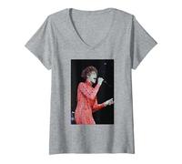 Mujer Whitney Houston Soy tu bebé Esta Noche El Mayor Amor de Todos Camiseta Cuello V