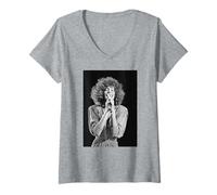 Mujer Whitney Houston The Greatest Love World Tour Cómo lo sabré Camiseta Cuello V