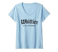 Mujer Whittier East Los Ángeles Boyle Heights Chicano 562 323 Camiseta Cuello V