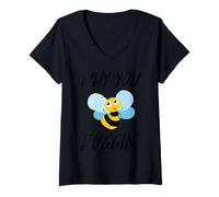 Mujer Why You Buggin' - Funny Busy Bee, Save The Bees, Medio Ambiente Camiseta Cuello V