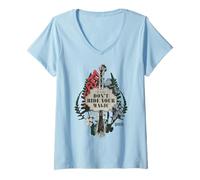 Mujer Wicked Don’t Hide Your Magic Floral Broom Camiseta Cuello V