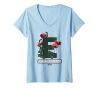Mujer Wicked Floral Look At Her She’s Wicked Camiseta Cuello V