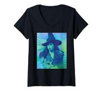 Mujer Wicked: For Good Elphaba Close Up Florals Camiseta Cuello V