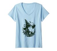 Mujer Wicked: For Good Elphaba Gaze Camiseta Cuello V