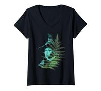 Mujer Wicked: For Good Elphaba Striking Portrait Camiseta Cuello V