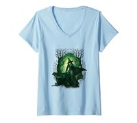 Mujer Wicked: For Good Elphaba Twirl in the Forest Camiseta Cuello V