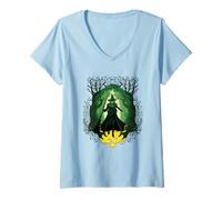 Mujer Wicked: For Good Elphaba Walk Through Oz Camiseta Cuello V