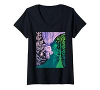 Mujer Wicked: For Good Glinda and Elphaba in Perfect Contrast Camiseta Cuello V