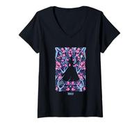 Mujer Wicked: For Good Glinda Floral Grace Camiseta Cuello V