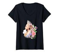 Mujer Wicked: For Good Glinda in Bloom Camiseta Cuello V