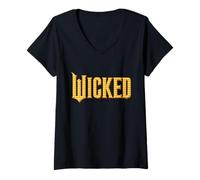Mujer Wicked: For Good Logo Yellow Brick Road Camiseta Cuello V