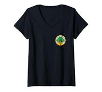 Mujer Wicked: For Good The Wizard See’s Everything Front & Back Camiseta Cuello V