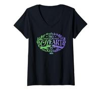 Mujer Wicked: For Good Two Halves of the Whole Heart Camiseta Cuello V
