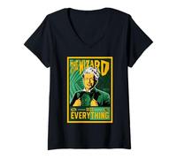 Mujer Wicked: For Good Wizard See’s Everything Camiseta Cuello V