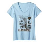 Mujer Wicked Glinda Bewitching Glam Poster Camiseta Cuello V