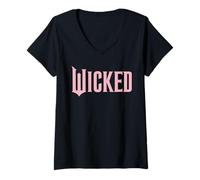 Mujer Wicked Glinda Daichi Miura Front & Back Fashion Camiseta Cuello V