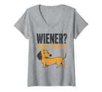 Mujer Wiener Apenas conozco a su Perro Salchicha Divertido Camiseta Cuello V