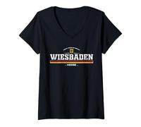 Mujer Wiesbaden Germany/Deutschland Camiseta Cuello V