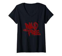 Mujer Wild and Free Graffiti Art - Bold Street Freedom Camiseta Cuello V