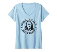 Mujer Wild Bill Hickok - Ases y Ochos Camiseta Cuello V