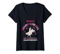 Mujer Wild Bill Urban Cowgirl Vintage Camiseta Cuello V