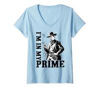 Mujer Wild West Gunslinger Quote - I’m in My Prime Camiseta Cuello V