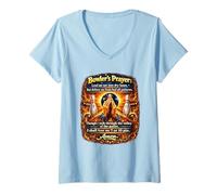 Mujer Will Fear No 7 7 o 10 Ten Bowler Prayer 7 10 Split Bowl Camiseta Cuello V