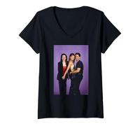 Mujer Will & Grace Eric McCormack Debra Messing por Michael Grecco Camiseta Cuello V