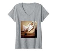 Mujer Will Smith Men In Black Bad Boys Rapero por Michael Grecco Camiseta Cuello V