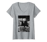 Mujer William Hartnell Doctor Who Carry On Sargento 1965 Camiseta Cuello V