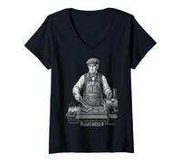 Mujer William Henry Harrison Barbacoa a la Parrilla Camiseta Cuello V