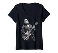 Mujer William Mckinley Guitarra Camiseta Cuello V