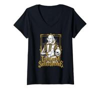 Mujer William Shakespeare Camiseta Cuello V