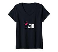 Mujer Wine Treinta Camiseta Cuello V