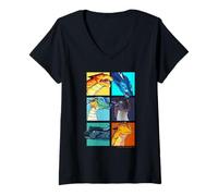Mujer Wings of Fire Character Squares Camiseta Cuello V