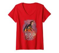 Mujer Wings of Fire The Dark Secret Cover Camiseta Cuello V