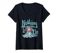 Mujer Winnie The Pooh Eeyore Nothing To Do Camiseta Cuello V