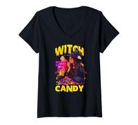 Mujer Witch Better Have my Candy Camiseta Cuello V