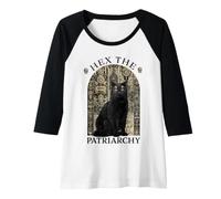 Mujer Witch Black Cat Hex The Patriarchy Camiseta Manga Raglan