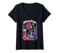 Mujer Witch Crafts Sarcastic Retro Vintage Funny Adult Humor Camiseta Cuello V