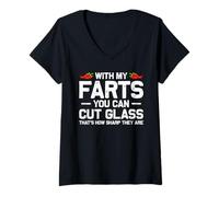 Mujer With my farts you can cut glass pedos muñecos pedos pedos Camiseta Cuello V
