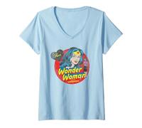 Mujer Wonder Woman Mother's Day Superhero Mom Camiseta Cuello V