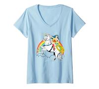 Mujer Wonder Woman Warrior in The Clouds Camiseta Cuello V