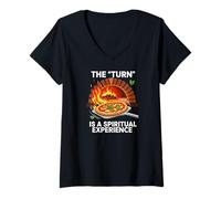 Mujer Wood Fired Pizza Oven The Turn Is A Spiritual Experience Camiseta Cuello V