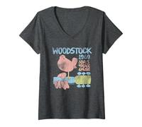 Mujer Woodstock 50 Years Dove Camiseta Cuello V